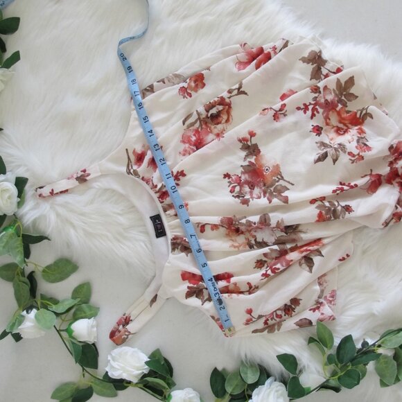 i Heart JW | Flower Flowy Crop Boho Color Top - Picture 2 of 10